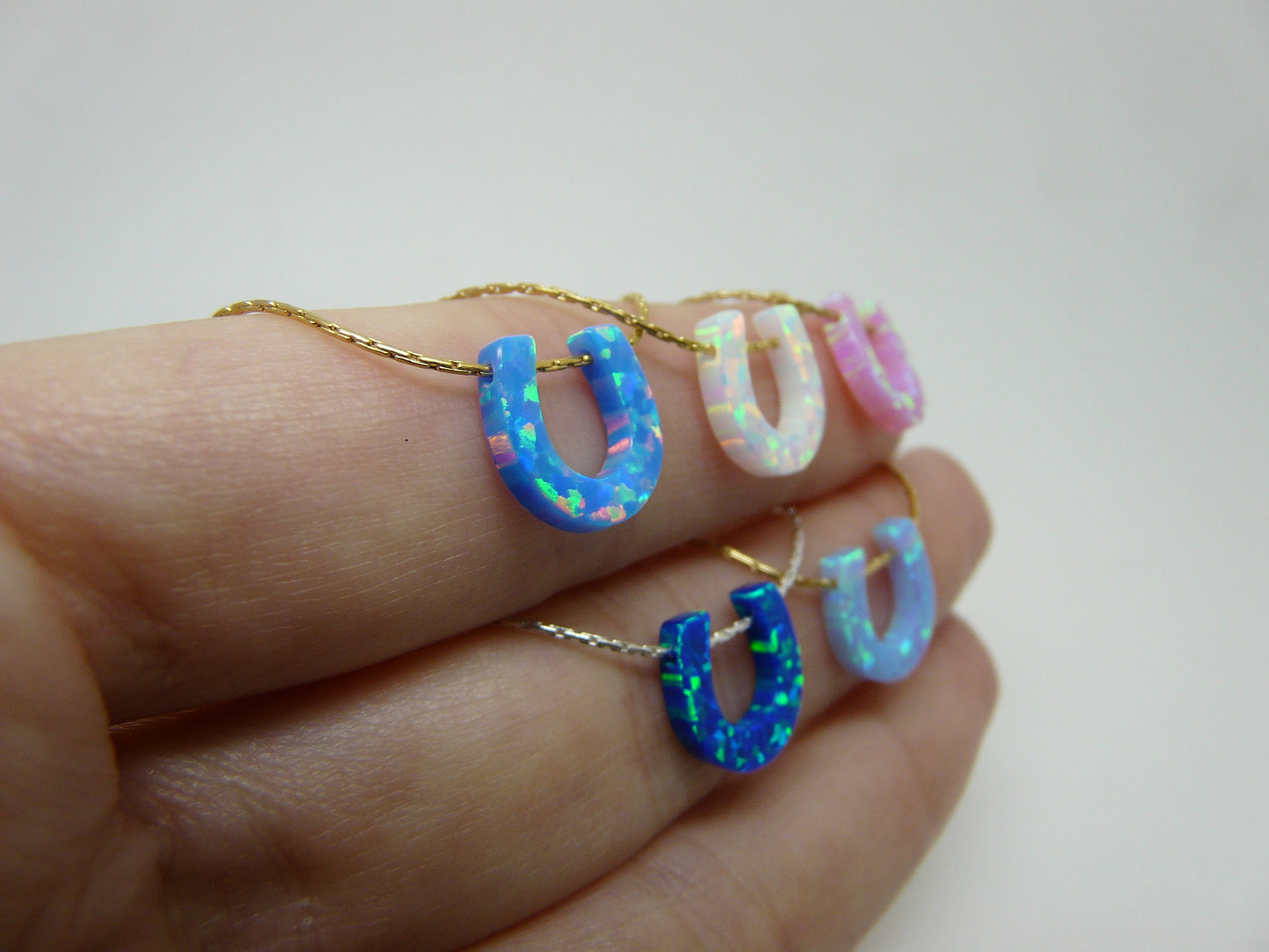 Opal Horseshoe Necklace – A Lucky Charm