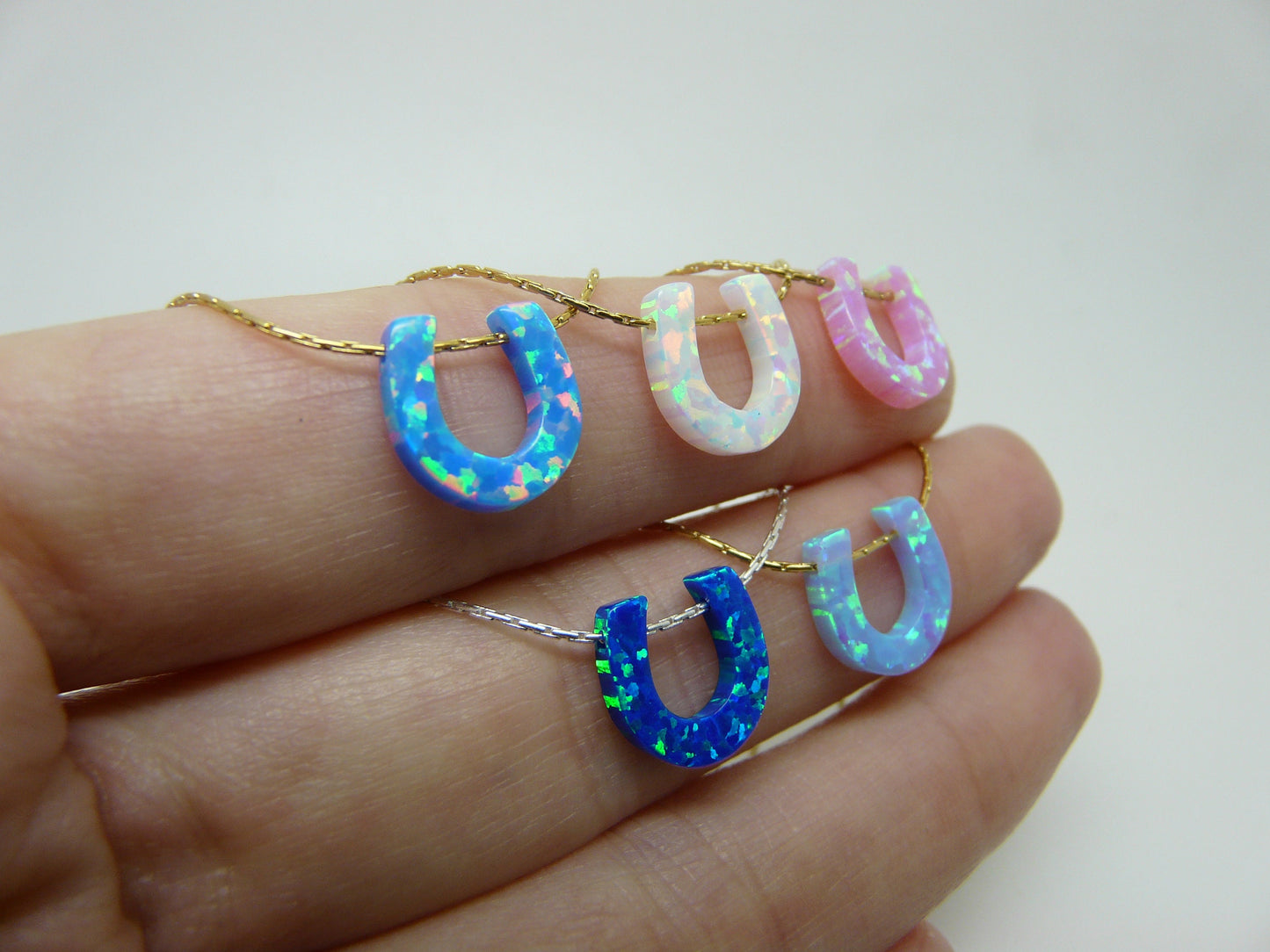 Opal Horseshoe Necklace – A Lucky Charm