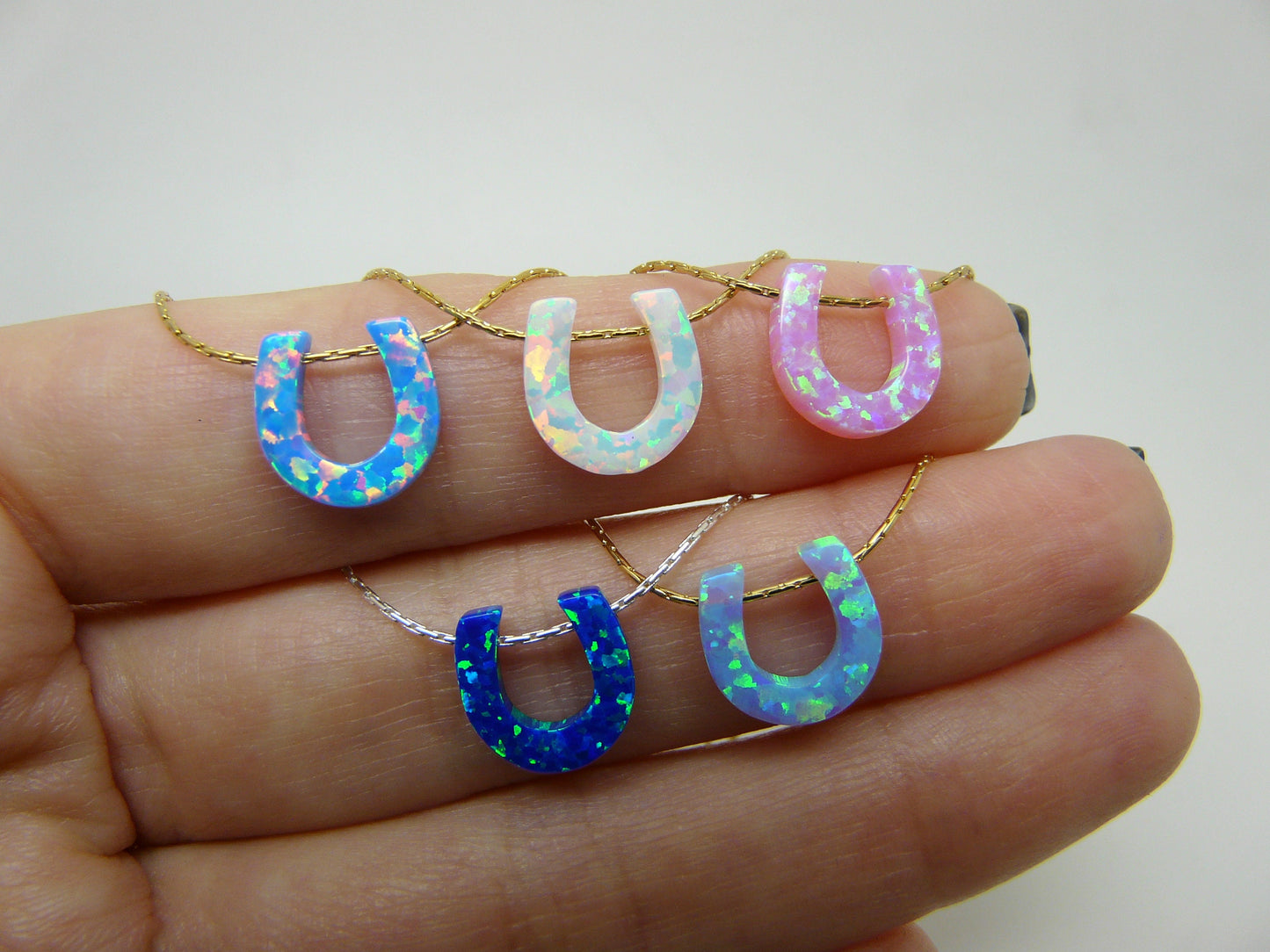 Opal Horseshoe Necklace – A Lucky Charm