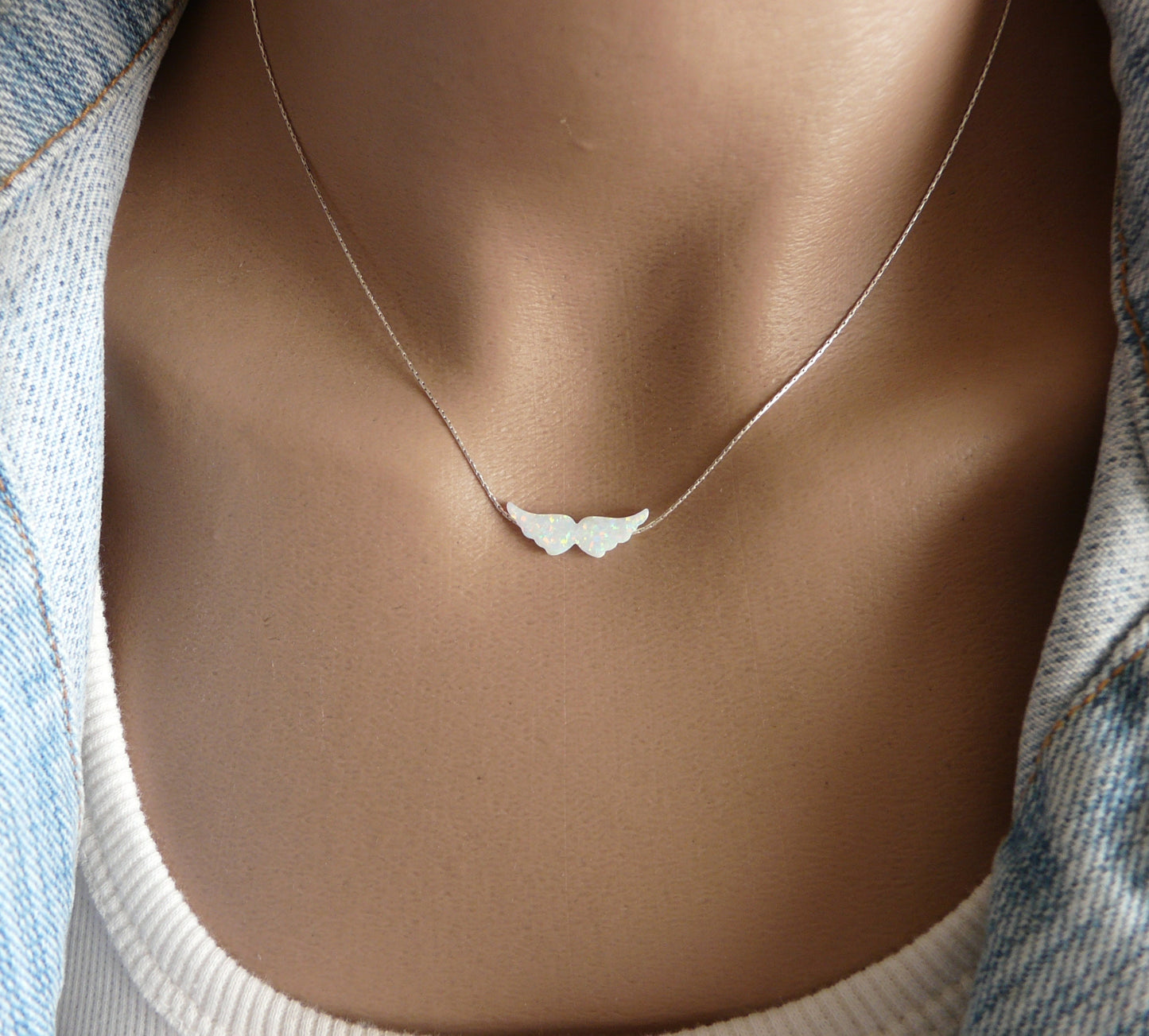 Angel wings necklace