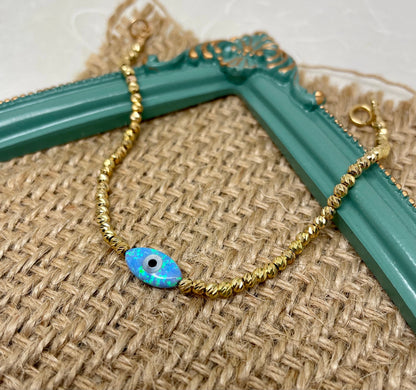 Opal Evil Eye Protection Bracelet