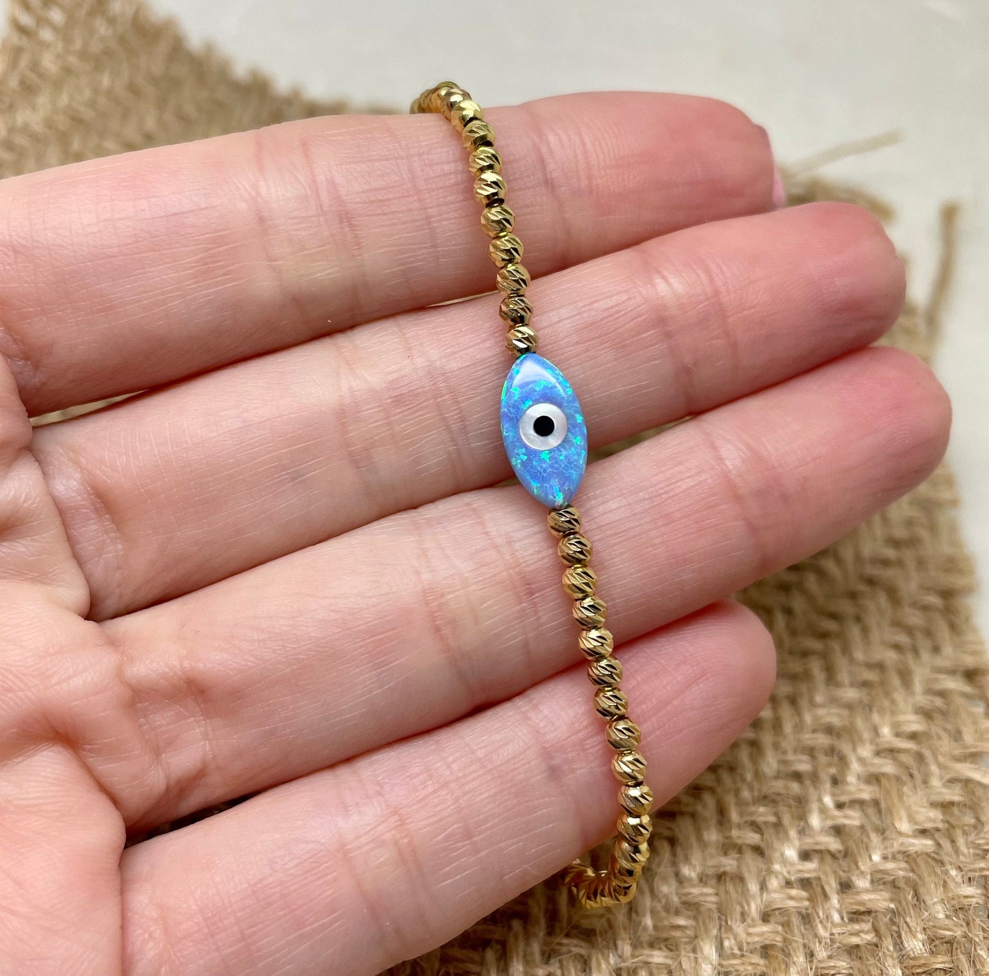 Opal Evil Eye Protection Bracelet