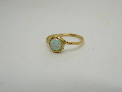 Opal ring, Opal jewelry, White opal ring, Gold Filled opal ring, Dainty ring, October birthstone ring