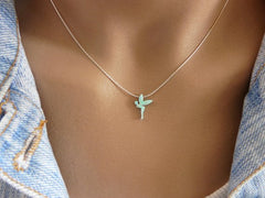 Opal fairy necklace - OpaLandJewelry