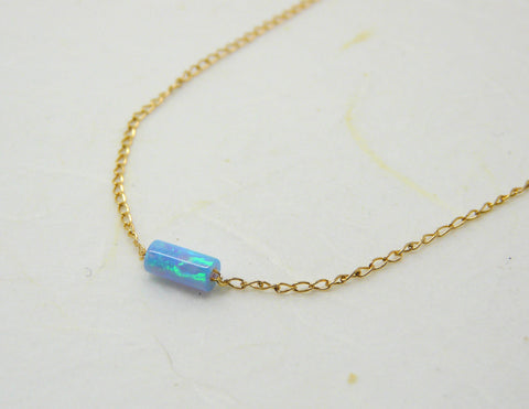 Tube opal necklace - OpaLandJewelry