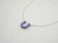 Opal Horseshoe necklace - OpaLandJewelry