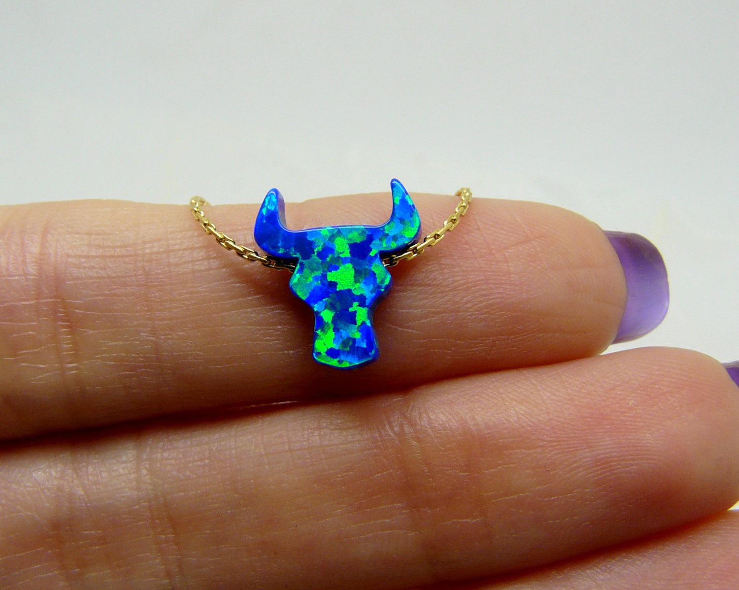 Bull Opal necklace - OpaLandJewelry