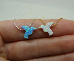 Opal bird necklace - OpaLandJewelry