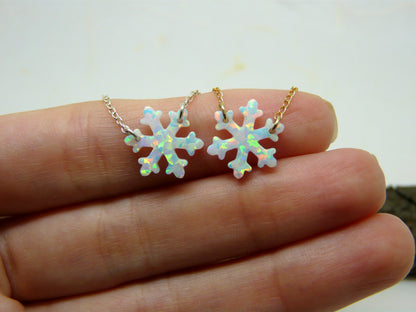 Snowflake necklace - OpaLandJewelry