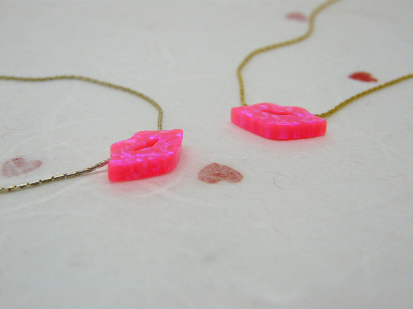 Lips necklace