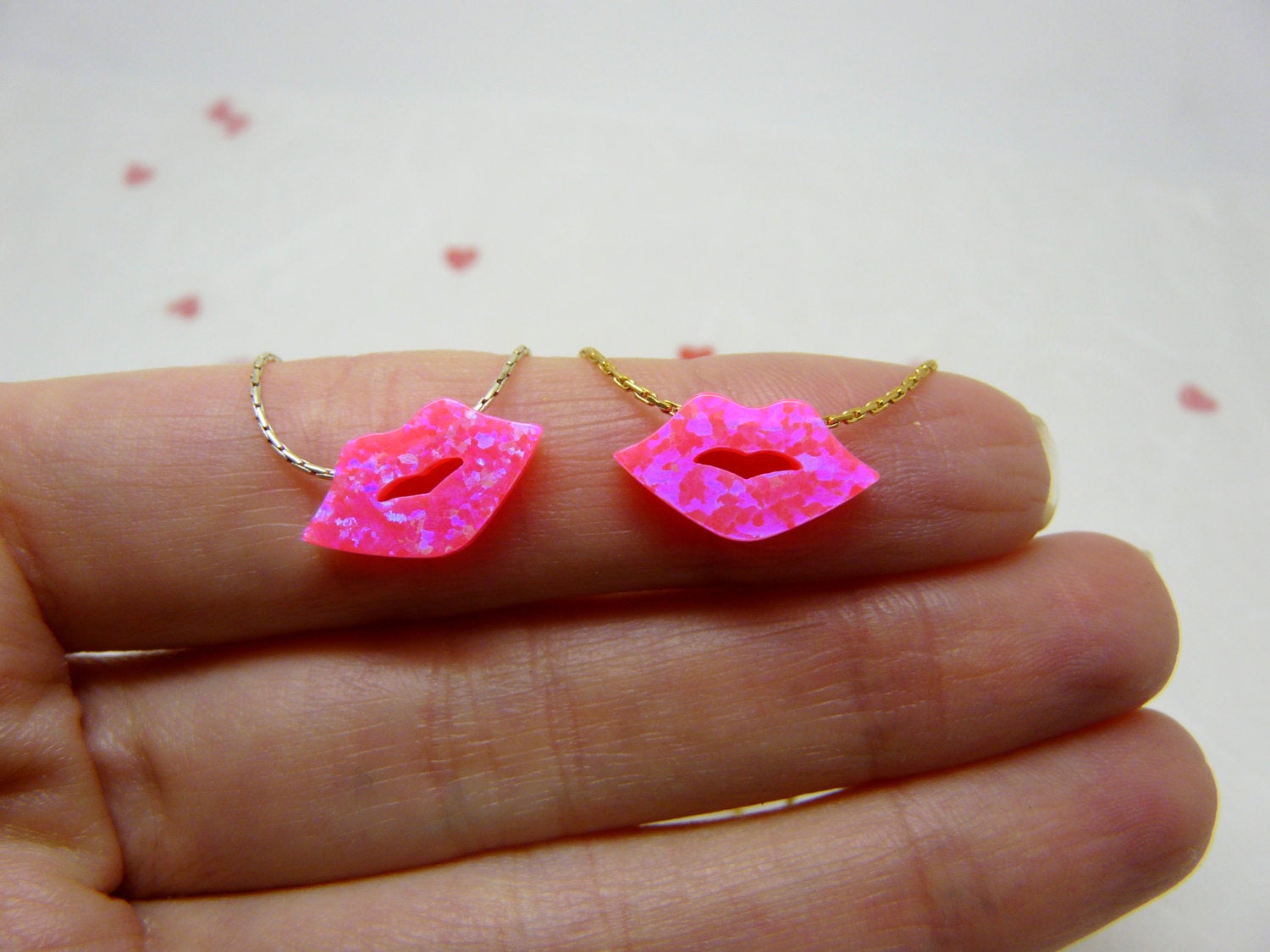 Lips necklace