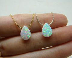 Pear shape Opal necklace - OpaLandJewelry