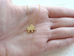 Baby elephant necklace - OpaLandJewelry