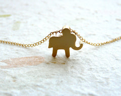 Baby elephant necklace - OpaLandJewelry