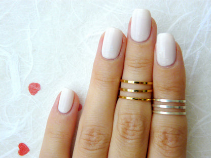 MIX of 3 Gold 3 Silver midi rings - OpaLandJewelry