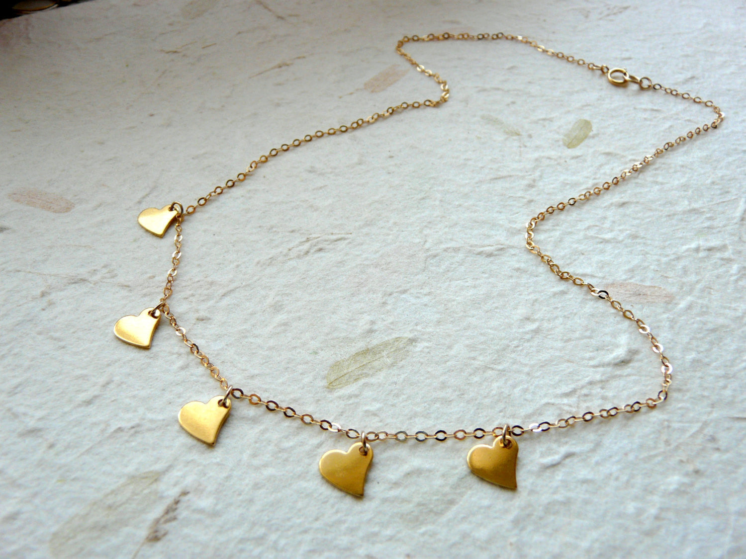 Goldfilled Hearts necklace - OpaLandJewelry