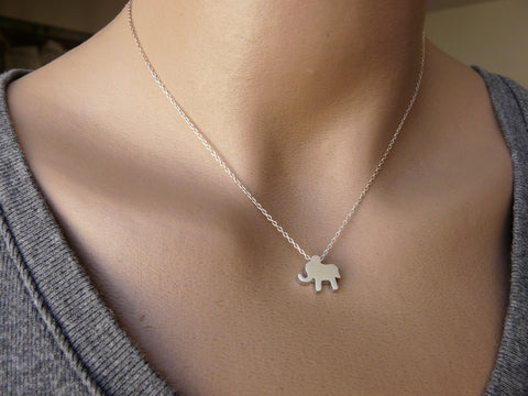 Tiny elephant  necklace - OpaLandJewelry