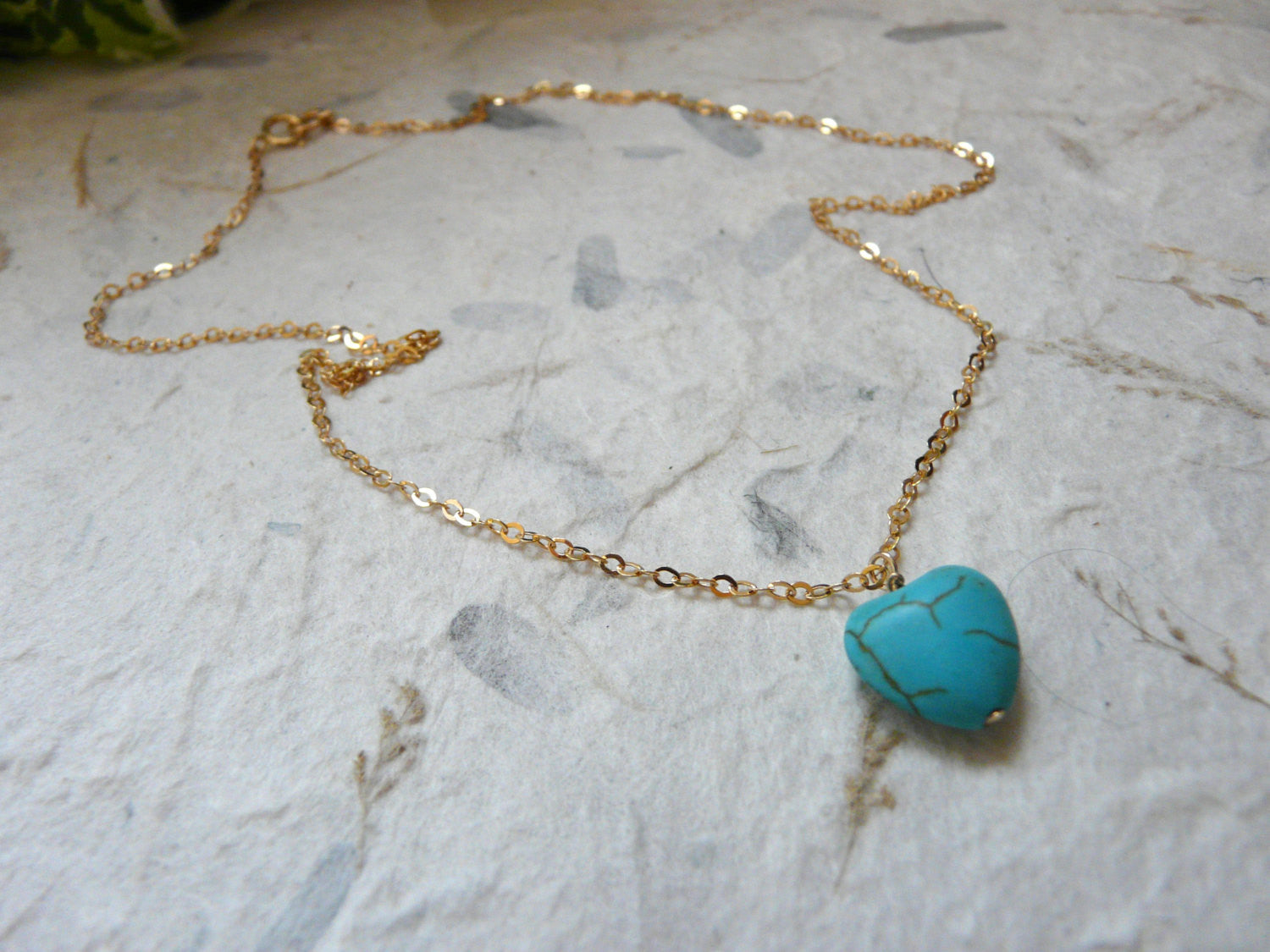 Turquoise Heart necklace - OpaLandJewelry