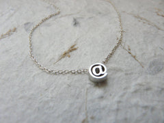 E-mail at sign @ necklace - OpaLandJewelry