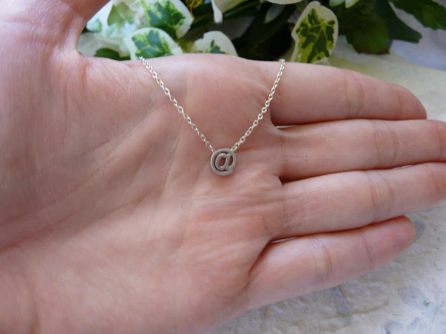 E-mail at sign @ necklace - OpaLandJewelry