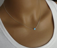 Opal ball necklace - OpaLandJewelry