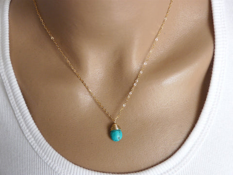 Turquoise necklace - OpaLandJewelry