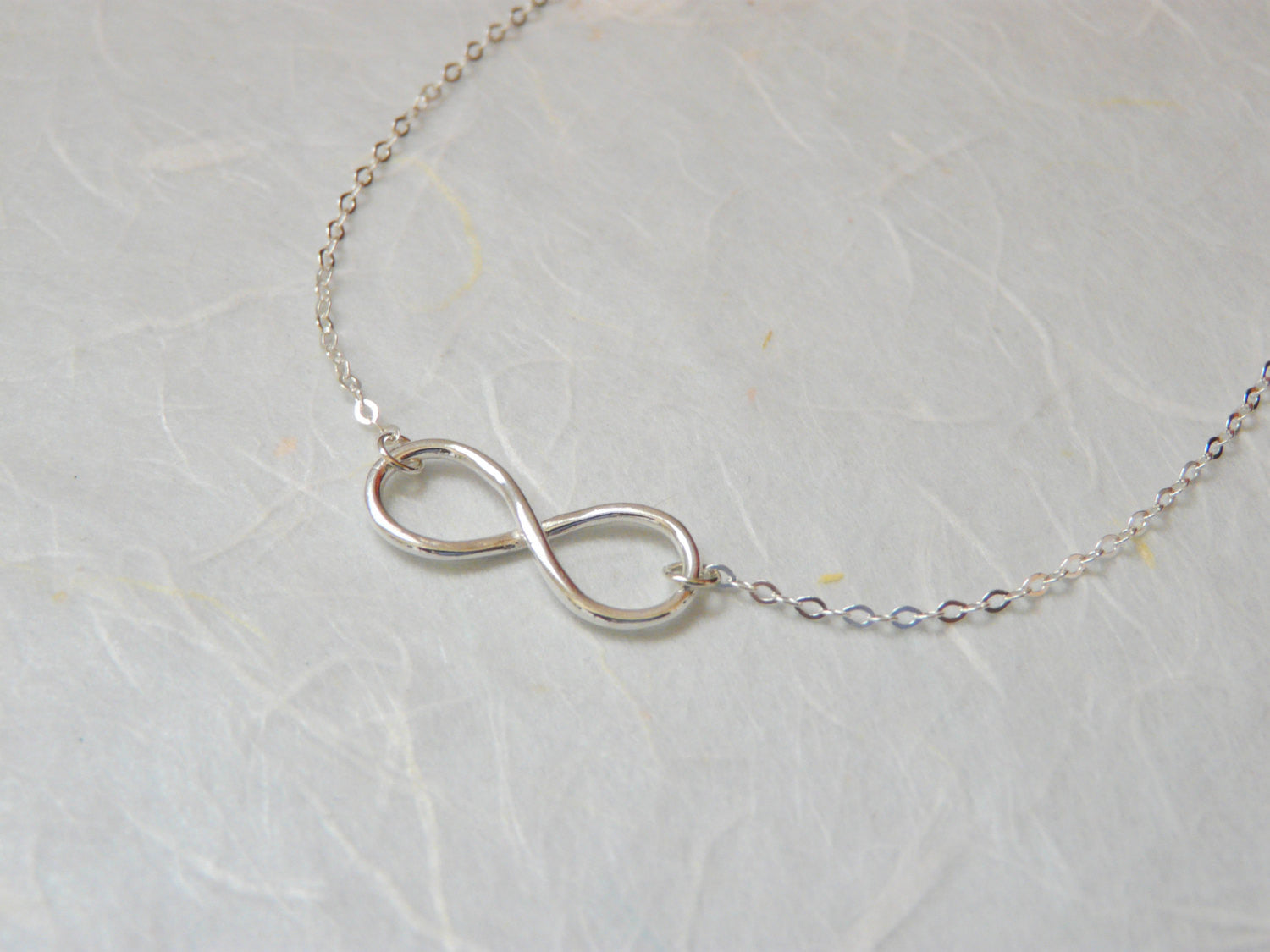 Sterling silver Infinity necklace - OpaLandJewelry