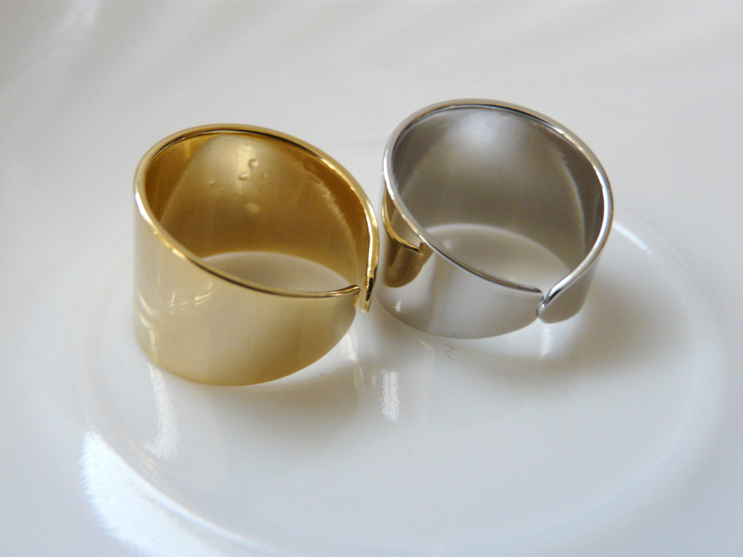 Silver tube ring - OpaLandJewelry