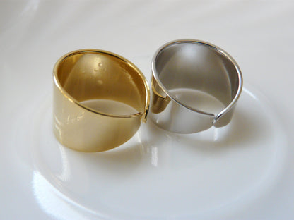 Silver tube ring - OpaLandJewelry
