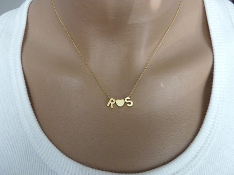 Personalized 3 initials necklace - OpaLandJewelry