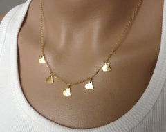 Goldfilled Hearts necklace - OpaLandJewelry