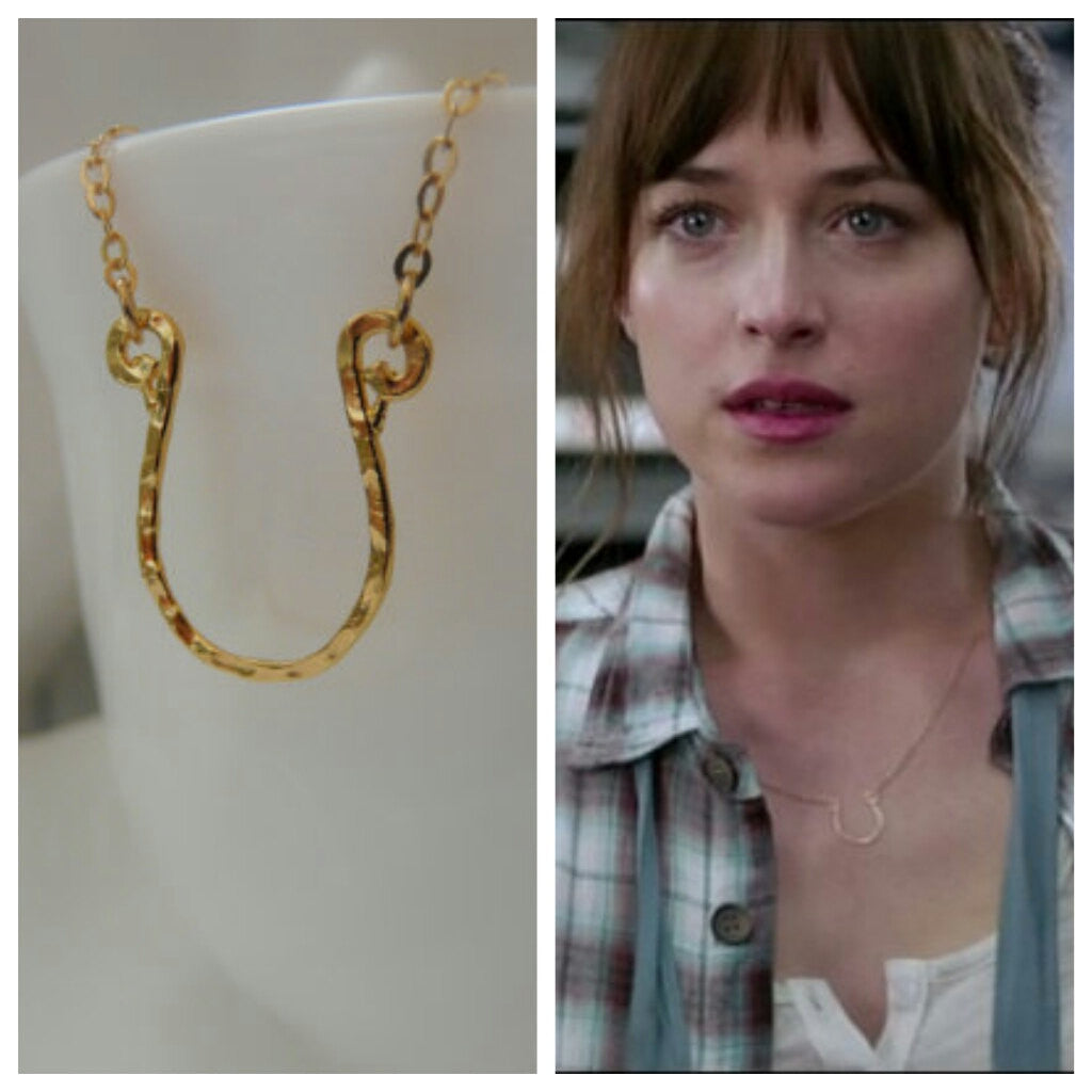 Gold Filled Horseshoe necklace - OpaLandJewelry