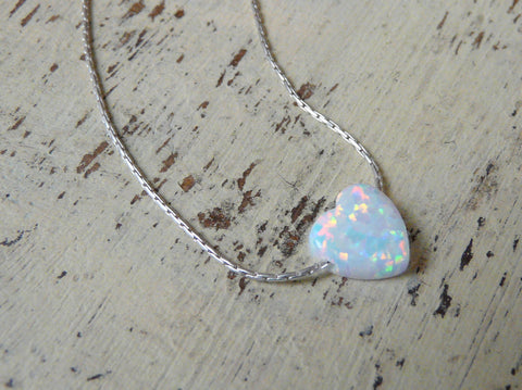 Opal heart bracelet - OpaLandJewelry