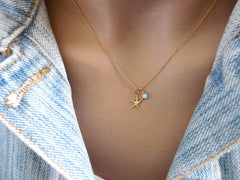 Starfish necklace gold filled - OpaLandJewelry