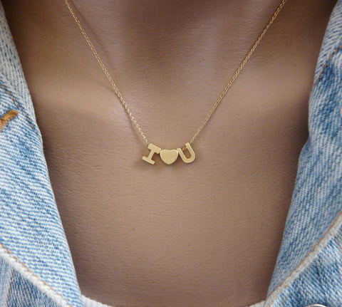 I Love You necklace - OpaLandJewelry