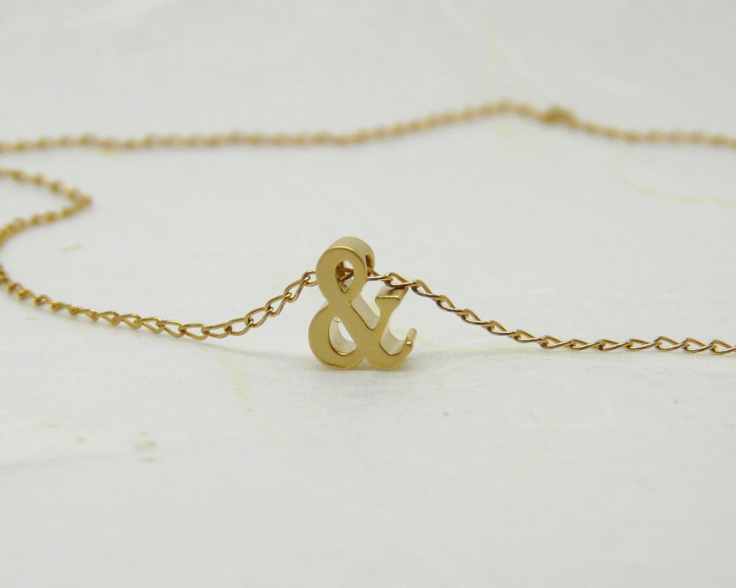 Ampersand necklace Gold / Silver - OpaLandJewelry