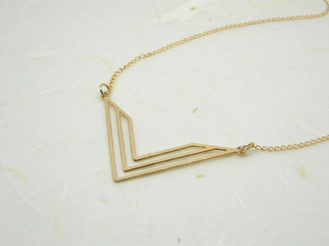 Chevron necklace - OpaLandJewelry