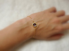 Gold filled Crystal bracelet - OpaLandJewelry