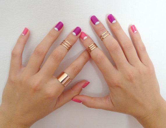 Set of 8 knuckle rings - OpaLandJewelry