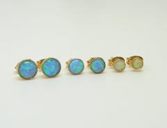 Tiny Opal earrings - OpaLandJewelry