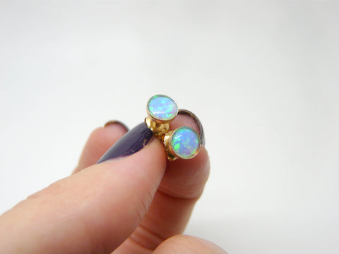 Tiny Opal earrings - OpaLandJewelry