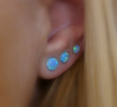 Opal stud earrings - OpaLandJewelry