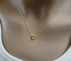 Dainty Heart necklace - OpaLandJewelry