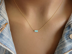 Tube opal necklace - OpaLandJewelry