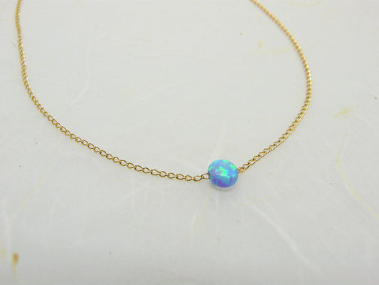 Tiny Opal Necklace - OpaLandJewelry