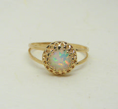 Gold Filled opal ring - OpaLandJewelry